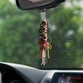 thumbnail image 5 of FengErXian Car Essentials for Women Christmas Hand-woven Car Hanging Bell Bow Car Accessories Pendant Car Rear-view Mirror Hanging Decorations Car Interior Decorations, 5 of 7
