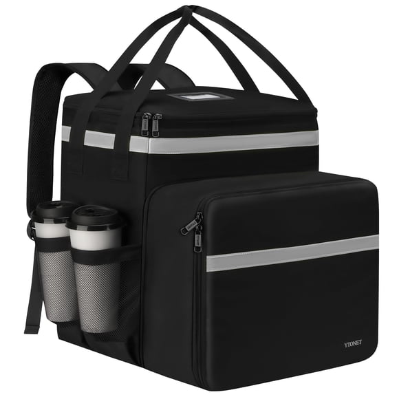 Mochila Térmica Expandible XXL para Reparto de Comida Ytonet 39x40x39 cm