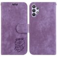 thumbnail image 2 of Compatible with Samsung Galaxy A32 5G Embossed Cute Tiger Flip Folio Wallet Case Card Pocket Holder Cover, 2 of 5