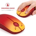 thumbnail image 3 of Souris d'Ordinateur Portable Sans Fil, Vssoplor 2.4G avec Récepteur Nano pour Ordinateur Portable, Ordinateur Portable, Ordinateur (Jaune à Rouge), 3 of 5