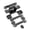 Black, variant on TIERPOP 125 Degree Swing Concealed Hinges Folding Door Hinges Stainless Steel Adjustable Hinge Door Accessories Rustproof