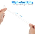 thumbnail image 3 of HUGFEGWE 50pcs Barbed Elastic Cords with Metal Ends White Stretch Loops for Masks Lanyard Loop Party Hats DIY Crafts Projects Rope Thread String Extender Strap for Badges Book Binding Signs CJ-87358, 3 of 9