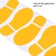 thumbnail image 5 of Calcomanías de Huellas para el Suelo 11x4.2" Calcomanía de Pared de Huellas, Amarillo 4 Pares, 5 of 6