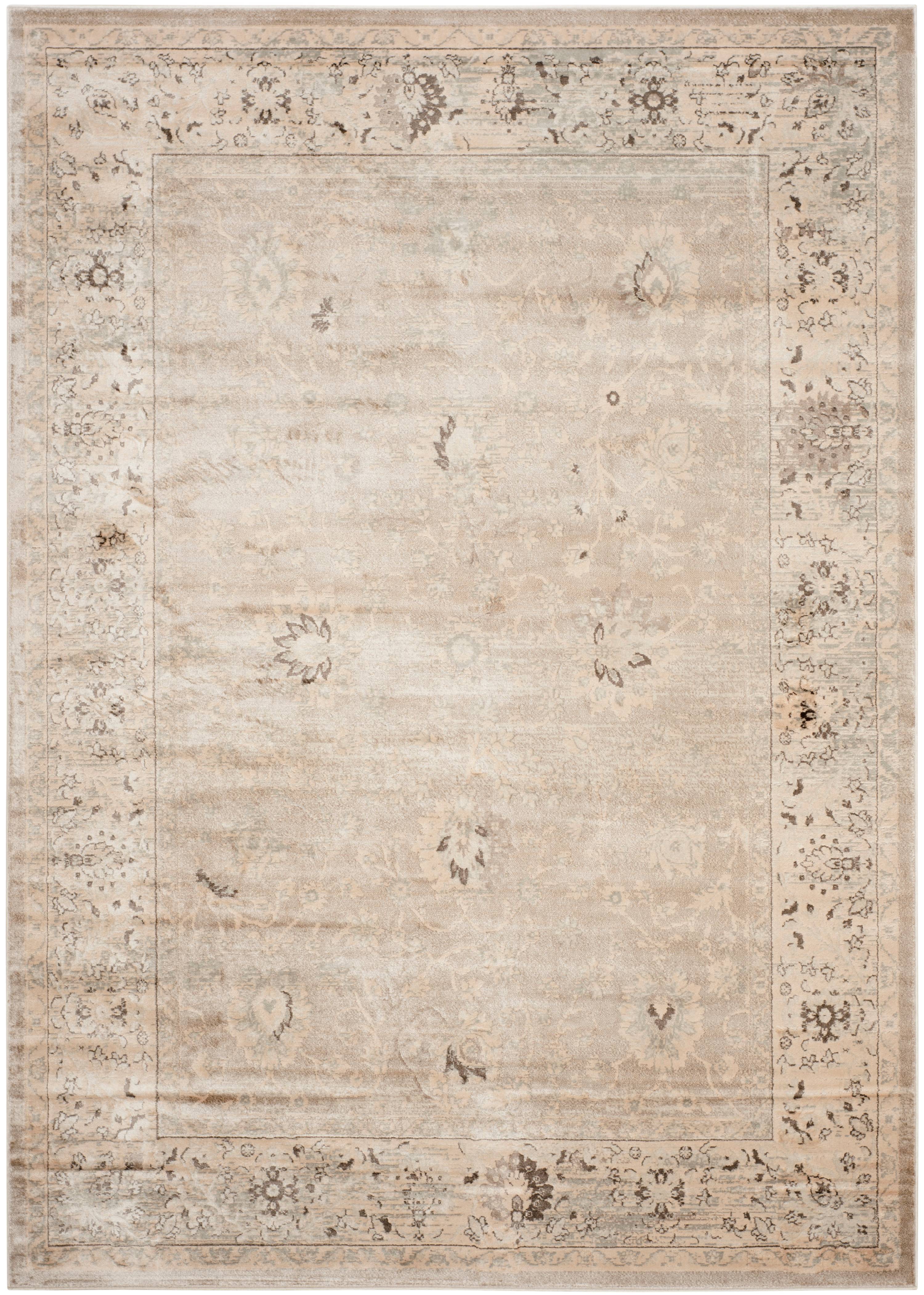 SAFAVIEH Vintage Abner Traditional Area Rug, Light Grey/Ivory, 8' x 10'