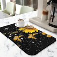 thumbnail image 2 of Washable Rubber Sunflower Cute Floral Dish Drying Mats for Kitchen Counter Home Large Coffee Bar Pad Accessories and Decor for Utensils Stemware 19.5''x12'', 2 of 7