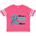 thumbnail image 3 of Inktastic Mom Ovarian Cancer Ribbon Boys or Girls Toddler T-Shirt, 3 of 5