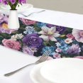 thumbnail image 4 of Yayeee Table Runner 70 inches Long for Home Kitchen Rectangle Dining Table Holiday Party Decoration, Pink and Purple Flowers, 4 of 7