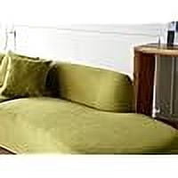 US Pride Furniture 132.3 inch Large Size Half Moon Design Curved 6-Seat Sofa with High-Density Foam Filled Olivegreen