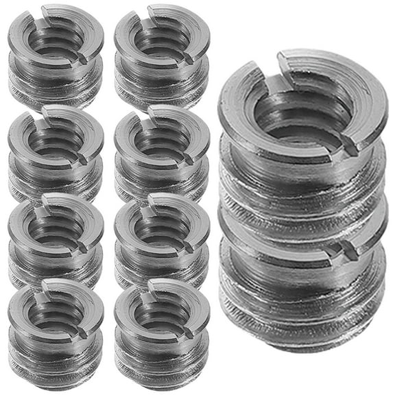 ROSENICE 10Set Camera Tripod Mount Adapter Silver Steel For Monopod Ball Head Dslr Videography