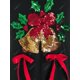 thumbnail image 3 of Más el tamaño de Navidad Lentejuelas Campanas tela escocesa camiseta Rosegal Mangas largas de talla grande, 3 of 5
