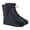 Black, variant on High Top Rain Boot Covers with Secure Zipper Design for Women and Kids Outdoor Footwear