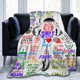 thumbnail image 2 of LHSHID Softball Blanket Softball Blankets Softball Gifts for Men Women Plush Softball Blanket for Couch Bed Sofa Home Decor es 60x80in, 2 of 6