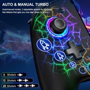AgbbKmm Switch Controllers,Wireless Switch Pro Controller for Nintendo Switch/OLED Controller, Upgrade Full-Size Ergonomic One Piece Handheld Controller with Programmable, TURBO, Vibration