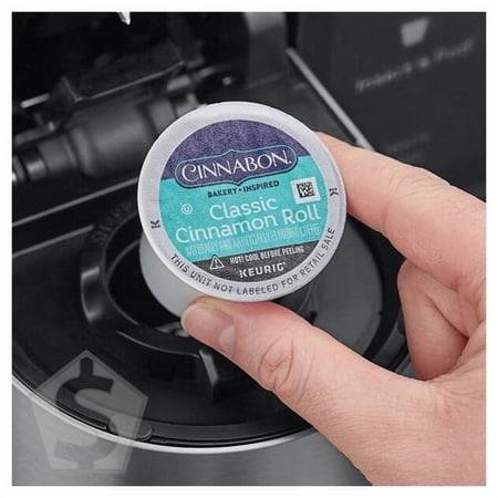 Cinnabon Classic Cinnamon Roll Coffee Single Serve Keurig® K-Cup® Pods - 96/Case