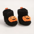 thumbnail image 6 of REDARER Pumpkin 3D Decor Soft Non Warm Baby Crib Booties Winter First Walkers Footwear for Halloween Daily Indoor Loungewear,6-12 Months, 6 of 9