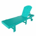 thumbnail image 5 of Laguna Adirondack Poly Reclining Chaise Lounge With Wheels, Turquoise, 5 of 11