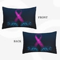 thumbnail image 4 of Haiem Pillowcase for Hair and Skin Queen - Two Human Hands are Holds Pink Ribbon Awareness Printed Soft Pillowcase with Envelope Closure-16"x24", 4 of 9