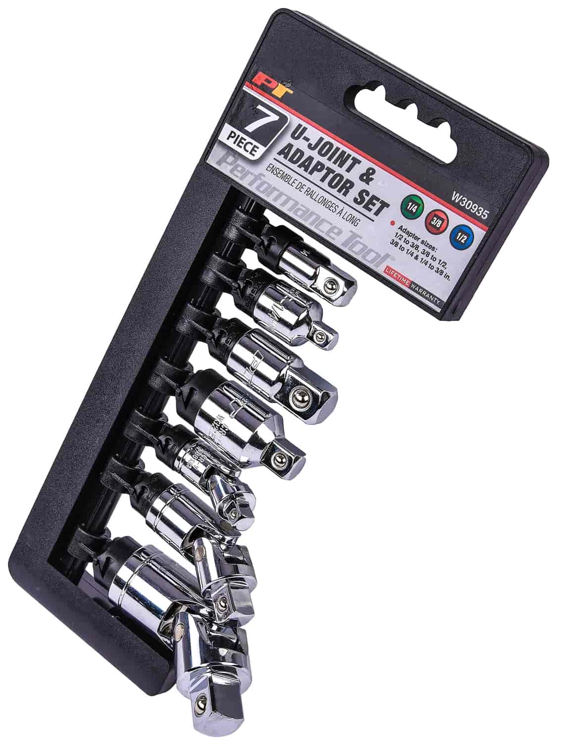 JEGS W30935 7-Piece Socket Adapter & U-Joint Set Flex Design Includes: (1 Each) - image 2 of 6