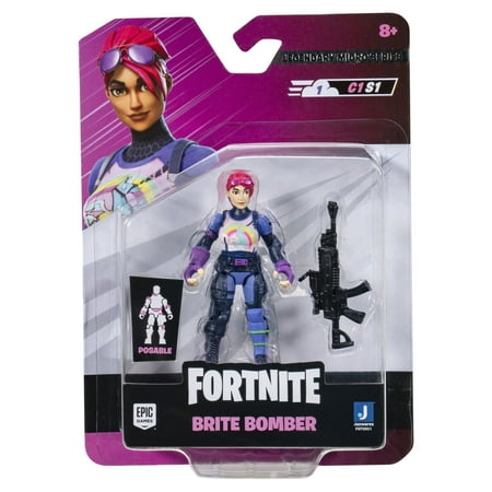 Fortnite Brite Bomber - Micro Legendary Series - 2.5 inch Figure with Scoped Assault Rifle