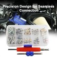 thumbnail image 3 of Visland AC Valve Core Kit for Car Air Conditioner 134a Refrigeration Tire Valve Stem Cores Set Valve Core Remover Installer Tool Set, 3 of 8