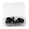 thumbnail image 4 of 2xTapones Para Los Oídos De Natación Con Caja Reutilizables Para Dormir, Bucear, Bañarse, Negro, 4 of 7
