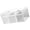 Z-Clear, variant on Medicine Storage Box with Handle Lock,Clear Medicine Storage Box,Clear Plastic First Aid Container for Home & Travel, Empty Emergency Supplies Container, Pill Bottle Container(White,7.6x4.3x4.5")