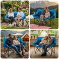 thumbnail image 7 of ABORON Oversized Double Camping Chair, Folding 2 Person Camping Chair Loveseat, Extra-Thick Padded Duo Chair Camping Couch, Portable Double Camp Chair, Lawn Chairs, Camping Bench with Carrying Bag, 7 of 7