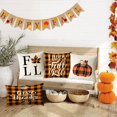 thumbnail image 6 of Fall Decor Pillow Covers 12x20 Set of 4 Plaid Pumpkin Maple Leaf Outdoor Fall Throw Pillows Thanksgiving Autumn Farmhouse Decorative Cushion Case for Home Couch Sofa Decorations (lumbar), 6 of 6