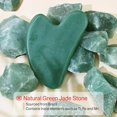 thumbnail image 4 of Gua Sha Facial Tools, Natural Jade Stone Guasha, Manual Massage Sticks for Jawline Sculpting and Puffiness Reducing, Scraping Massage Tool, Skin-Care Gift (Green), 4 of 5