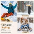 thumbnail image 7 of Plush-Lined Thickened Thermal Hat with Face Mask, 3-in-1 Windproof for Winter, Cold Weather Ski Mask for Men & Women, 7 of 7