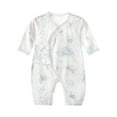 thumbnail image 2 of lulshou Newborn Baby Romper Summer Thin & Breathable Long Sleeve Onesies Crawling Clothes Cute Print Clothes, 2 of 3
