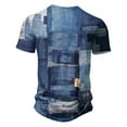 thumbnail image 4 of IROINNID Men'S T-Shirts Big and Tall T Shirts for Men,Lightweight Thin Basic V-Neck Botton Summer Tie-dye Printed Comfortable Casual Tops, 4 of 4