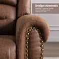 thumbnail image 6 of Clearance!Power Lift Recliner Chairs with Massage and Heat Breathable Faux Leather Electric Lift Chairs for Elderly, Heavy Duty Big Man Recliners Power Reclining Chair with USB Port (Nut Brown), 6 of 9