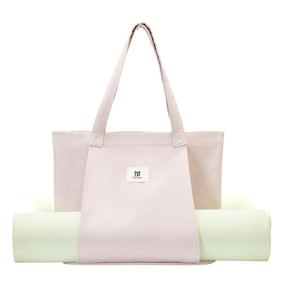 Bolsa de yoga MYQ MOYAQI de lona con bolsillo mate, color rosa