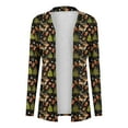 thumbnail image 4 of Mifsaly Womens Christmas Cardigan Lightweight Long Sleeve Open Front Xmas Print Cardigans Breathable Dressy Casual Flowy Outfits 2025 Festival Party Clothing, 4 of 4