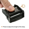 thumbnail image 5 of Uxcell Zinc Alloy 38mm Metal Webbing Buckle Press Cam Lock, Black 2 Pack, 5 of 5