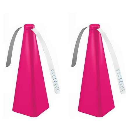 

2 PCS Fly Fan for Outside Restaurants Meal and Food Outdoor Picnic Table Portable Table Fly Fan for Party（Pink）