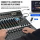 thumbnail image 3 of Mezclador de audio FULODE de 12 canales Bluetooth Studio con USB MP3, 3 of 9