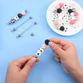 thumbnail image 2 of Beaded Key Chain Blank Beaded Keychain Making Supplies for Pendants DIY Crafts Jewelry Making Gifts, 2 of 6