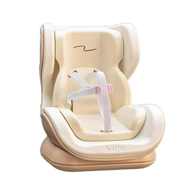 Decoración de ventilación para asiento de muñeca de coche, creativa, linda, decorativa, divertida, fácil de instalar. Beige