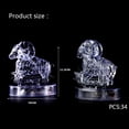 thumbnail image 3 of Rompecabezas de cristal 3D con 12 constelaciones con luz LED, 3 of 3