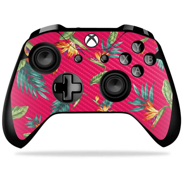 MightySkins Carbon Fiber Skin for Microsoft Xbox One X Controller - Paradise | Protective, Durable Textured Carbon Fiber Finish | Easy to Apply, Remove, and Change Styles | Made in The USA