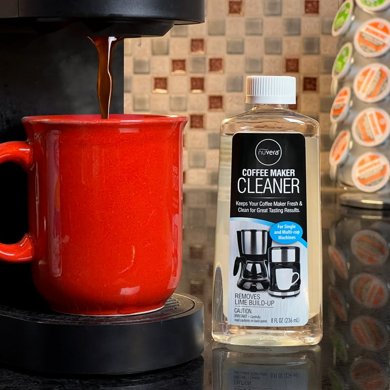 Nuvera Descaling Solution for Single Cup Standard Coffee Makers and Espresso Machines 8 fl oz