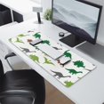 thumbnail image 2 of Long Mouse Pads for Desk,White Dinosaurs Silhouette Pattern Desk Mats on Top Of Desks, Desk Mouse Pad Extra Large with 3mm Non-Slip Base and Stitched Edge for Gaming,Office,Work,Home 31.5"x11.8", 2 of 6