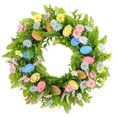thumbnail image 2 of 17.71" Faux Eucalyptus and Mini Egg Easter Garland, Realistic Greenery with Pastel Foam Eggs for Spring Mantel and Table Decoration, Flexible Silk Leaf Holiday Vine, 2 of 9