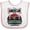 White and Pink, variant on Inktastic American Muscle Car Boys or Girls Baby Bib