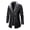 Black-1, variant on Men's Faux Leather Jacket Thick Shearling Lapel Collar Button Down Fleece Sherpa Motorcycle Vintage Long Trench Coat