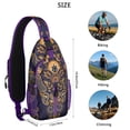 thumbnail image 5 of Ethnic Floral Sling Backpack – Chic Boho Crossbody Daypack, Lightweight Anti-Theft Travel Bag with Adjustable Strap & Multiple Compartments, 5 of 6