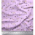 thumbnail image 1 of Soimoi Poly Georgette Fabric Artistic Tree,Reindeer & Fox Face Kids Print Fabric by The Yard 52 Inch Wide, 1 of 3