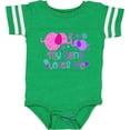 thumbnail image 3 of Inktastic My Nana Loves Me- cute elephants Boys or Girls Baby Bodysuit, 3 of 5